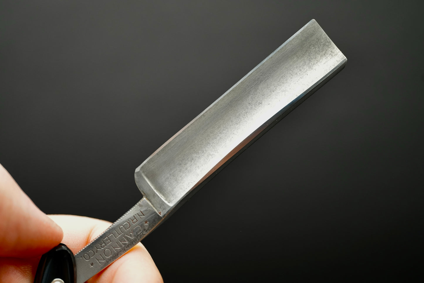 Cannon Vintage Straight Razor Half Hollow. 6/8