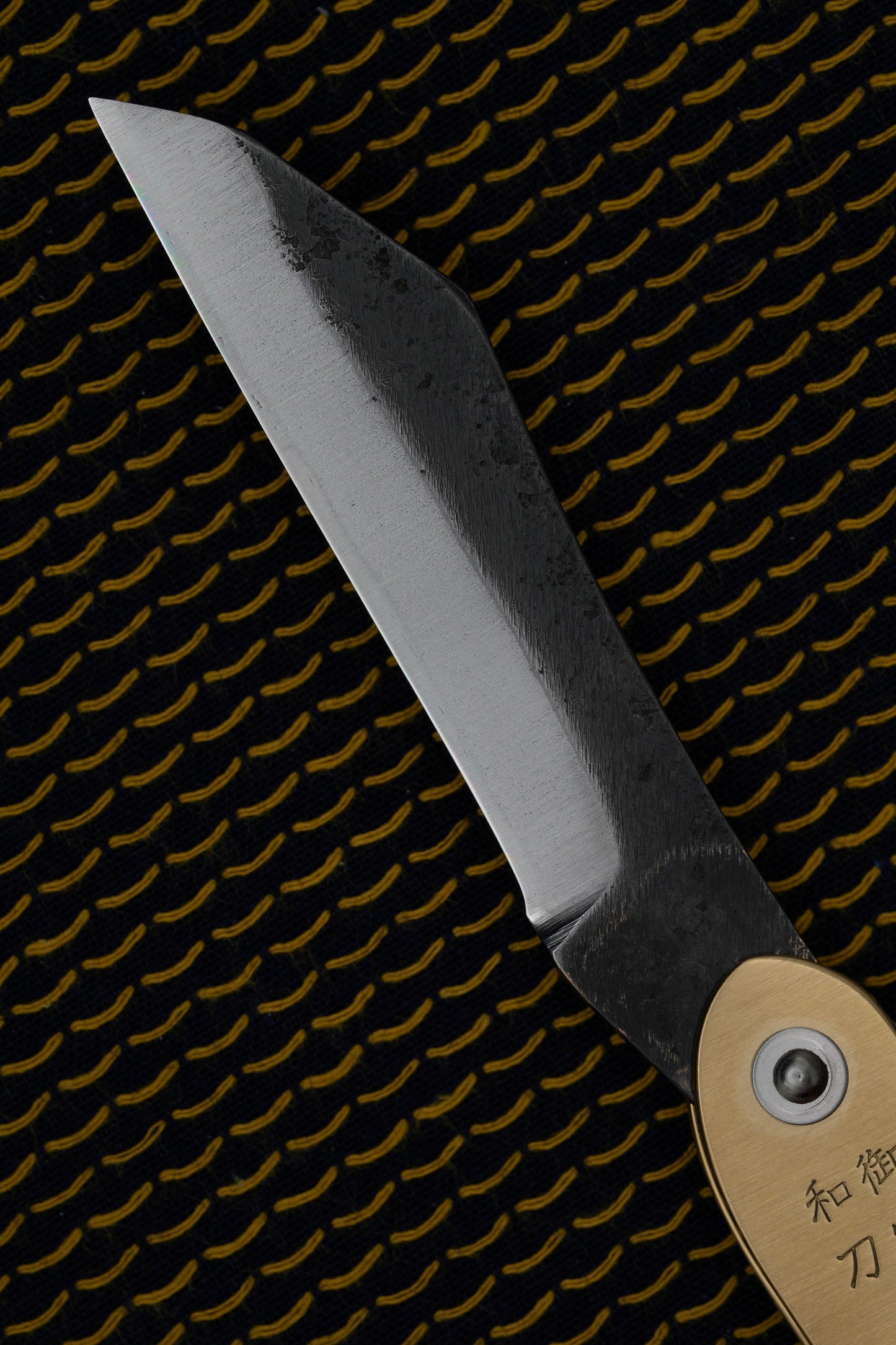 Mujun - Fuji Taschenmesser - Japanisches Klappmesser - Higonokami mit Holzbox