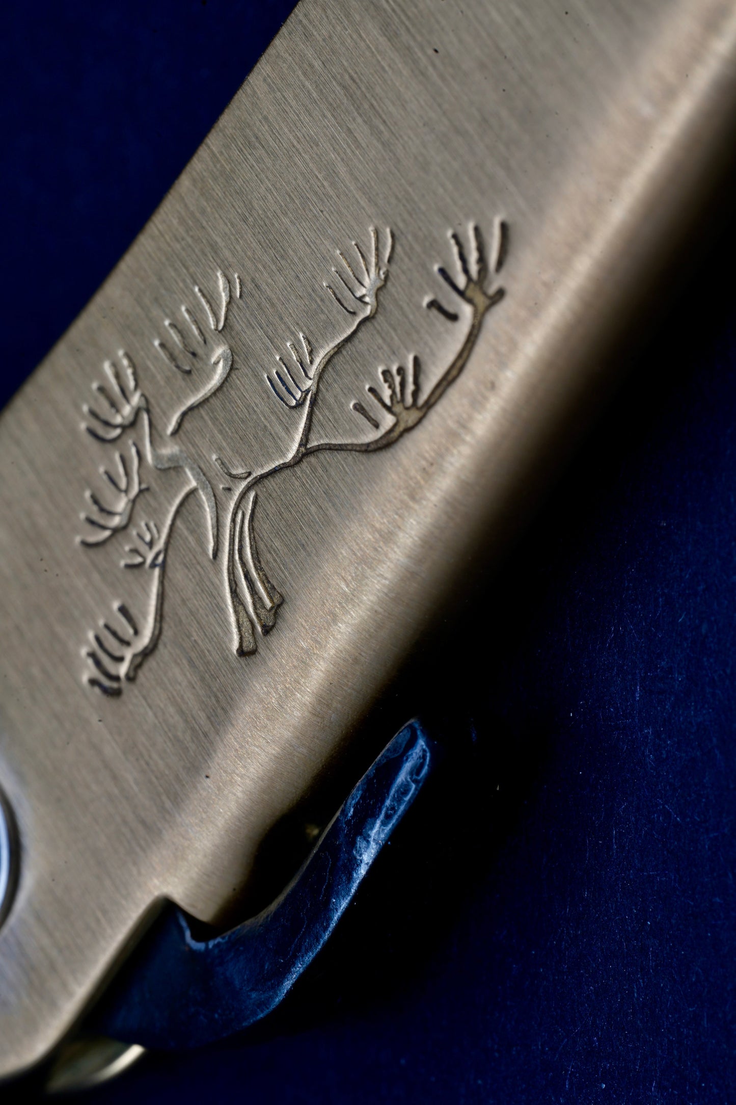 Mujun - Fuji Taschenmesser - Japanisches Klappmesser - Higonokami mit Holzbox