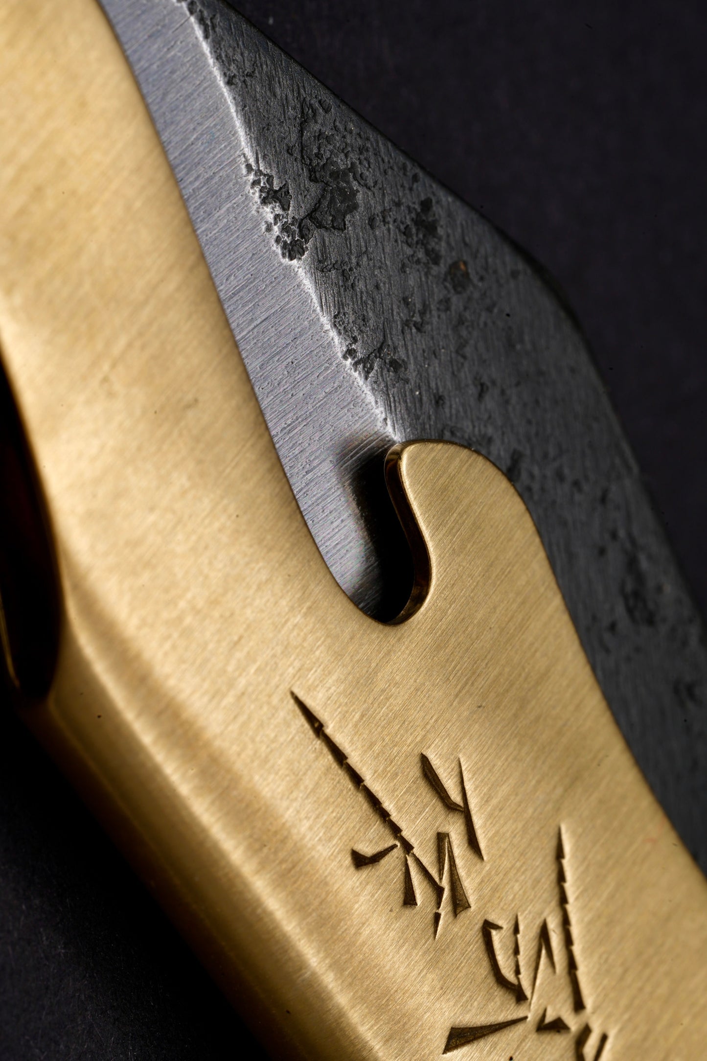 Mujun - Fuji Taschenmesser - Japanisches Klappmesser - Higonokami mit Holzbox