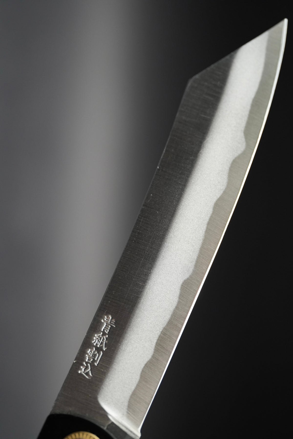 Nagao - Japanese Folding Knife - Higonokami - Tiger in the Woods - Black