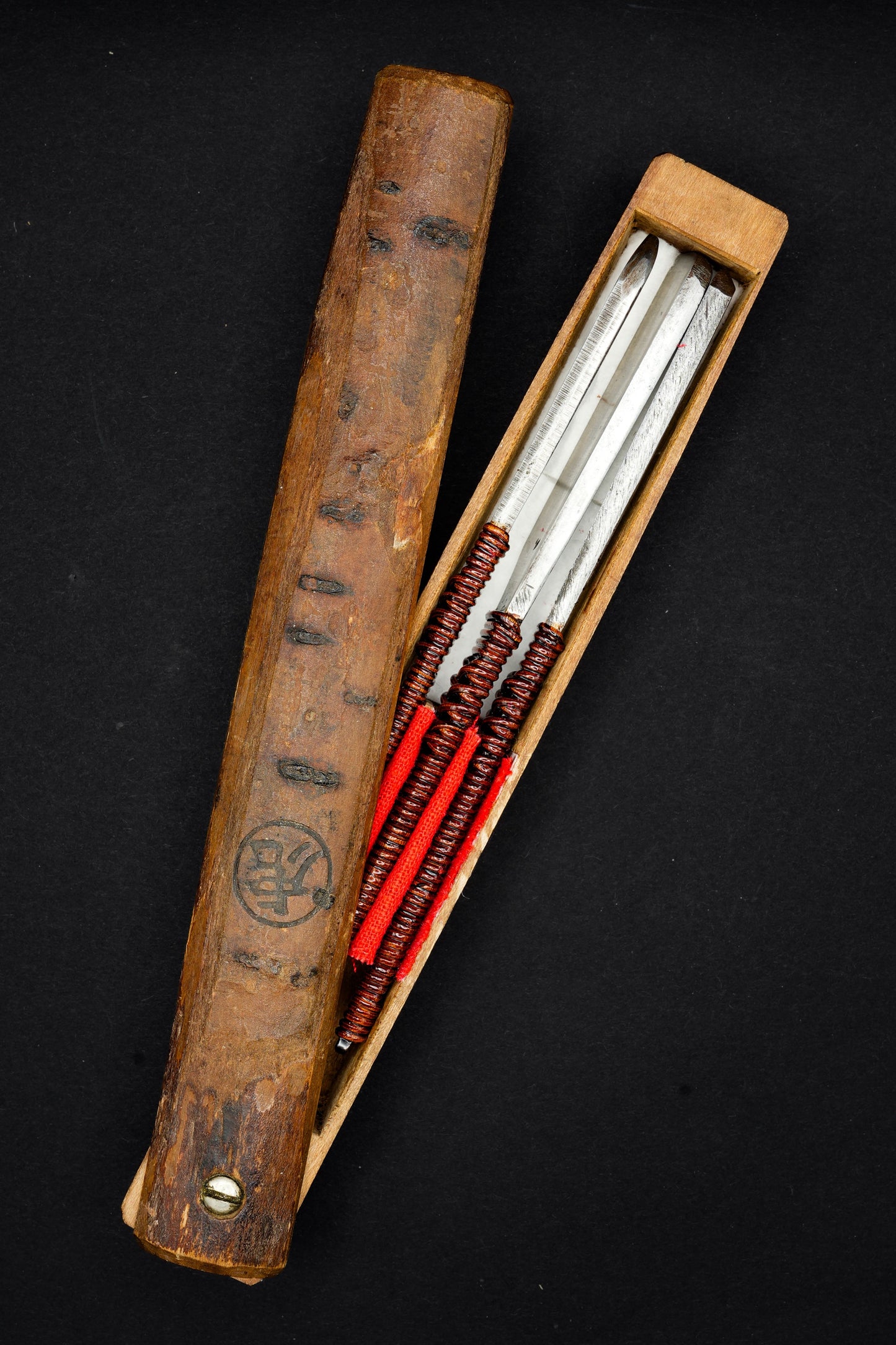 Ensemble unique de kamitori d'avant-guerre