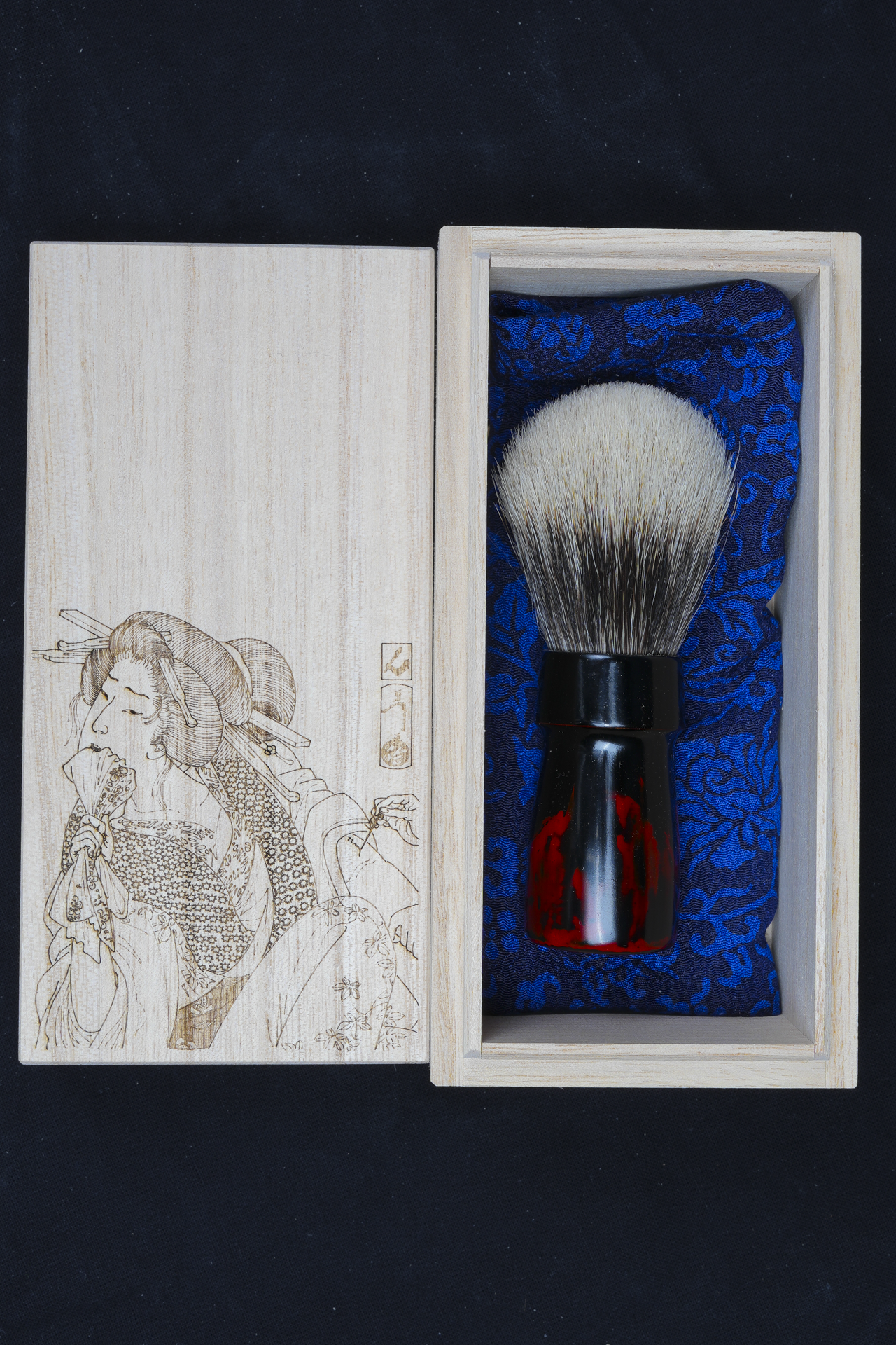 Blaireau de rasage Urushi « Hell »