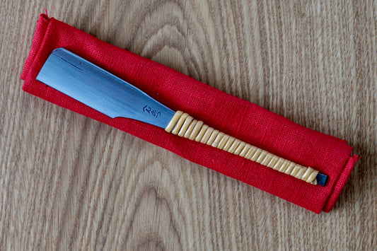 Henkotsu Kamisori, へんこつ, NOS Restored vintage Japanese Straight Razor et boîte en bois faite à la main