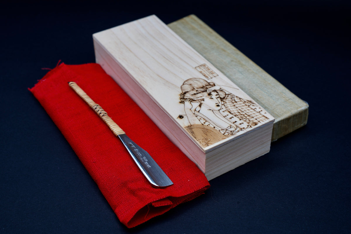 Ikkansai・一貫斎鍛刀・Kamisori ・Restored Vintage Japanese Straight Razor・ Ori ...