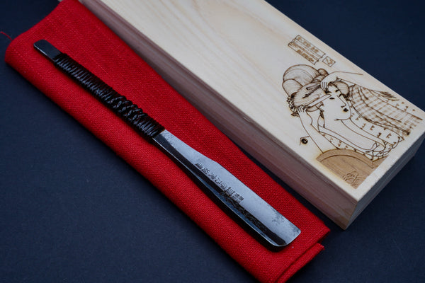 Inotora・伊乃寅・Kamisori・Restored Vintage Straight Razor・ Kamisori Handmade Hinoki Wood Box