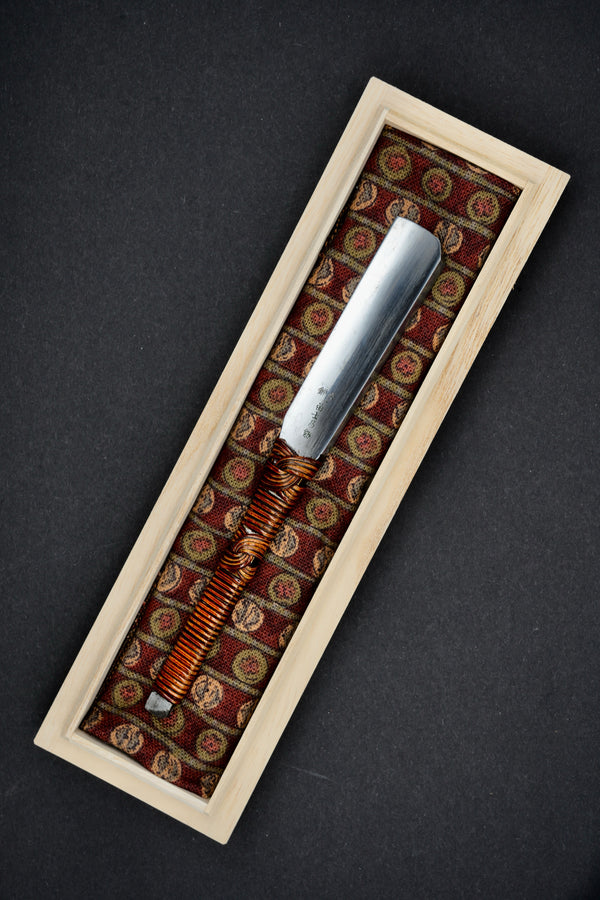 Fuji no Tsurugi・ 富士乃剱 ・Restored Vintage Japanese Straight Razor ・ Kamisori with Paulownia Box
