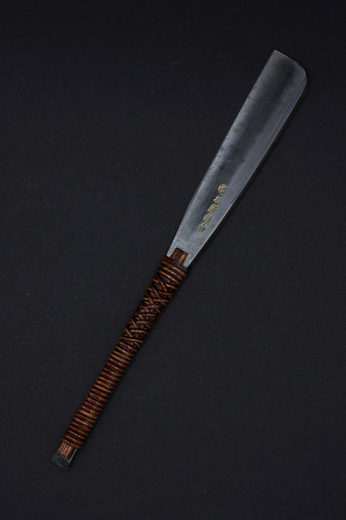 Matsubara・ 松原 ・ Vintage Japanese Straight Razor ・ Kamisori with Paulownia Box
