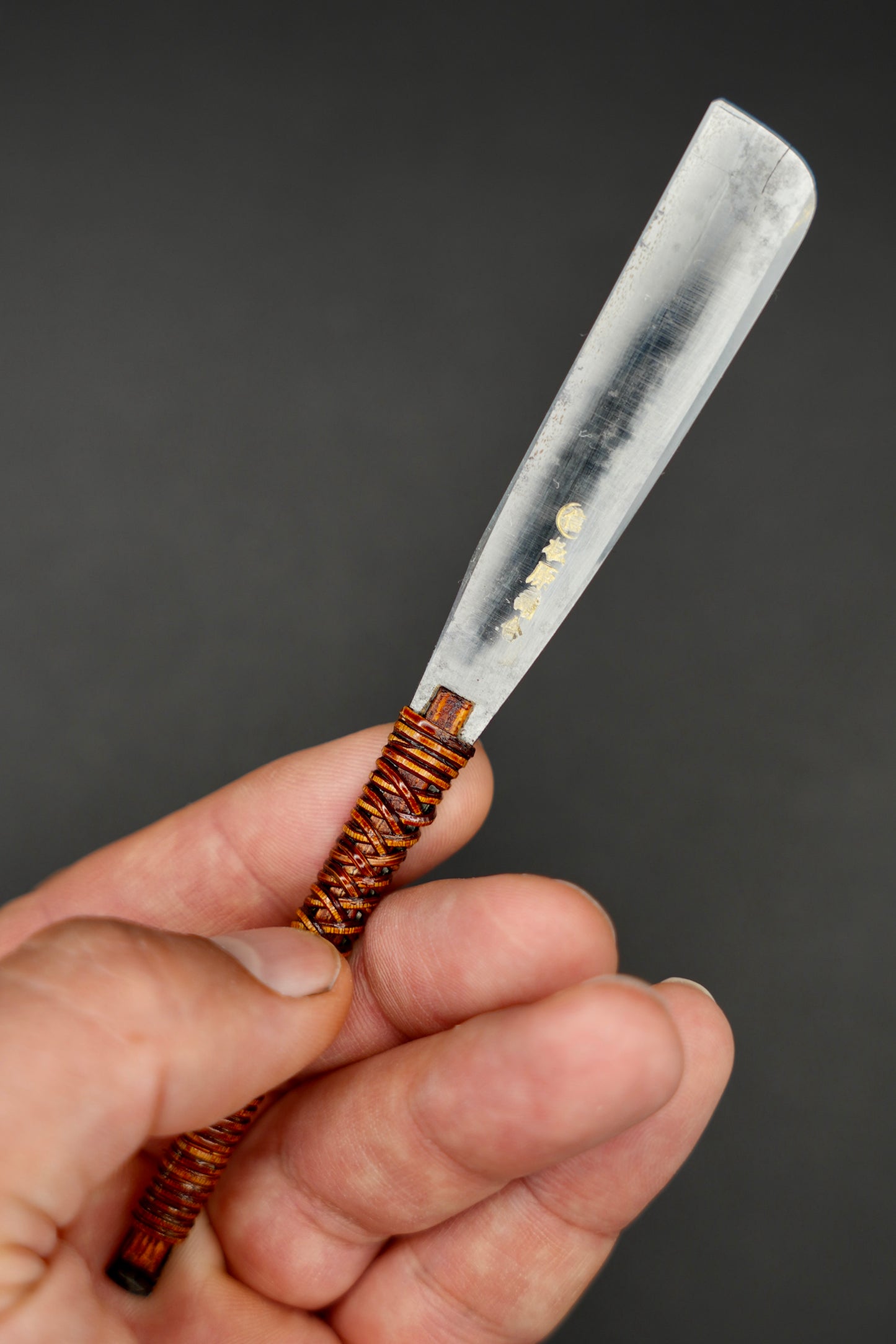 Matsubara・ 松原 ・ Vintage Japanese Straight Razor ・ Kamisori with Paulownia Box