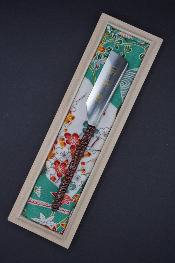 Seiko・ 成功・ Vintage japanisches Rasiermesser ・ Kamisori mit Paulownia-Box