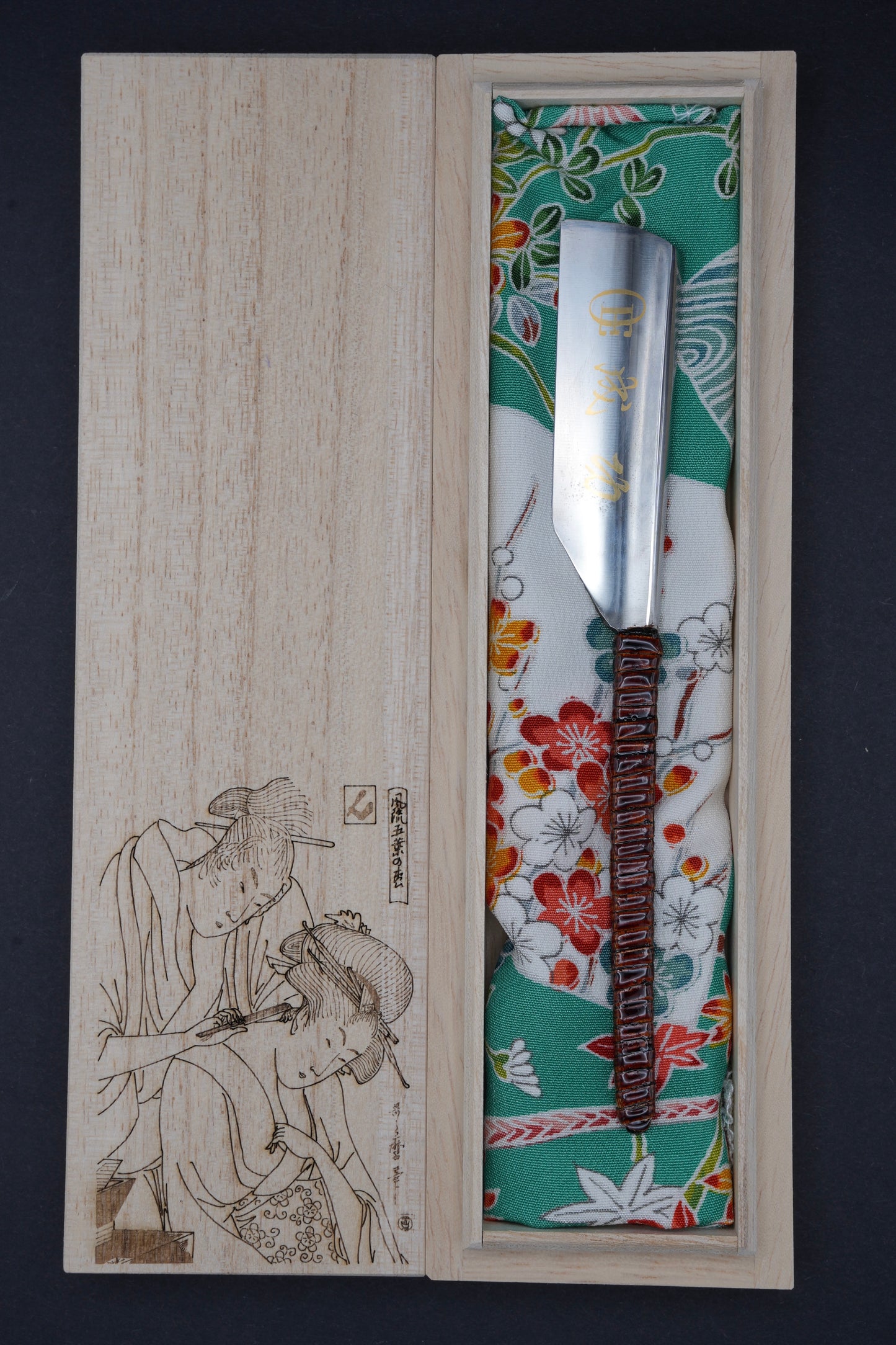 Seiko・ 成功・ Vintage Japanese Straight Razor ・ Kamisori with Paulownia Box