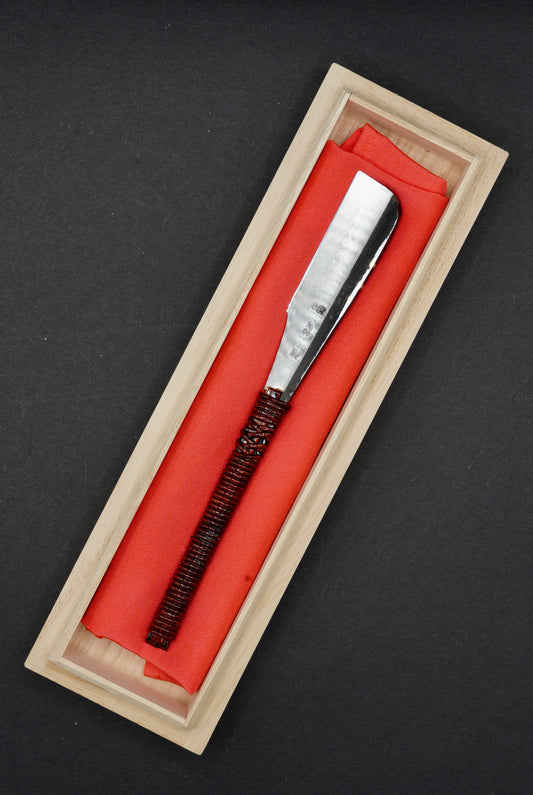 Unknown Maker・Vintage Japanese Straight Razor ・ Kamisori with Paulownia Box NOS