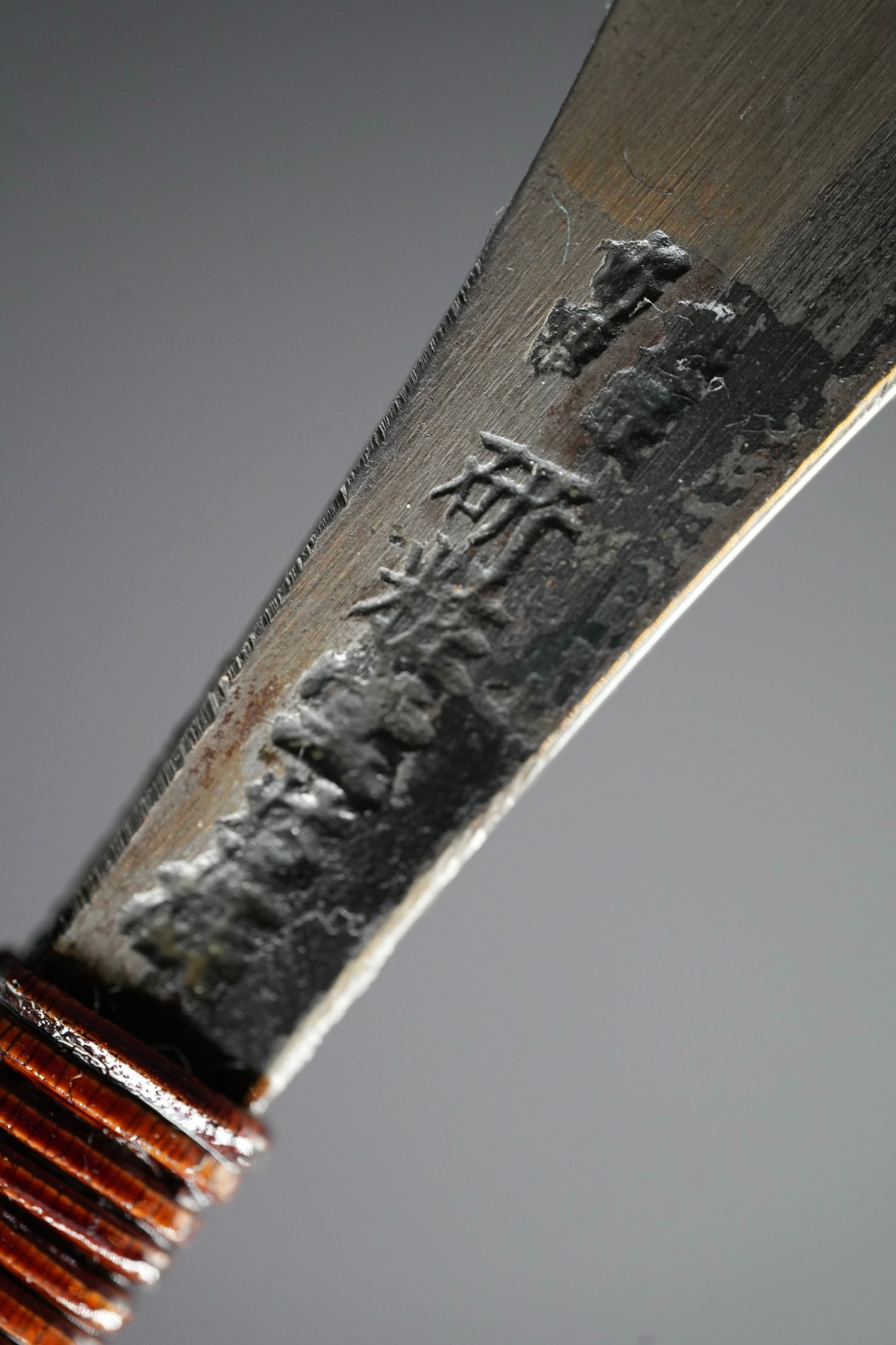 Kensei・ 研精・ Vintage Japanese Straight Razor ・ Kamisori with Paulownia Box