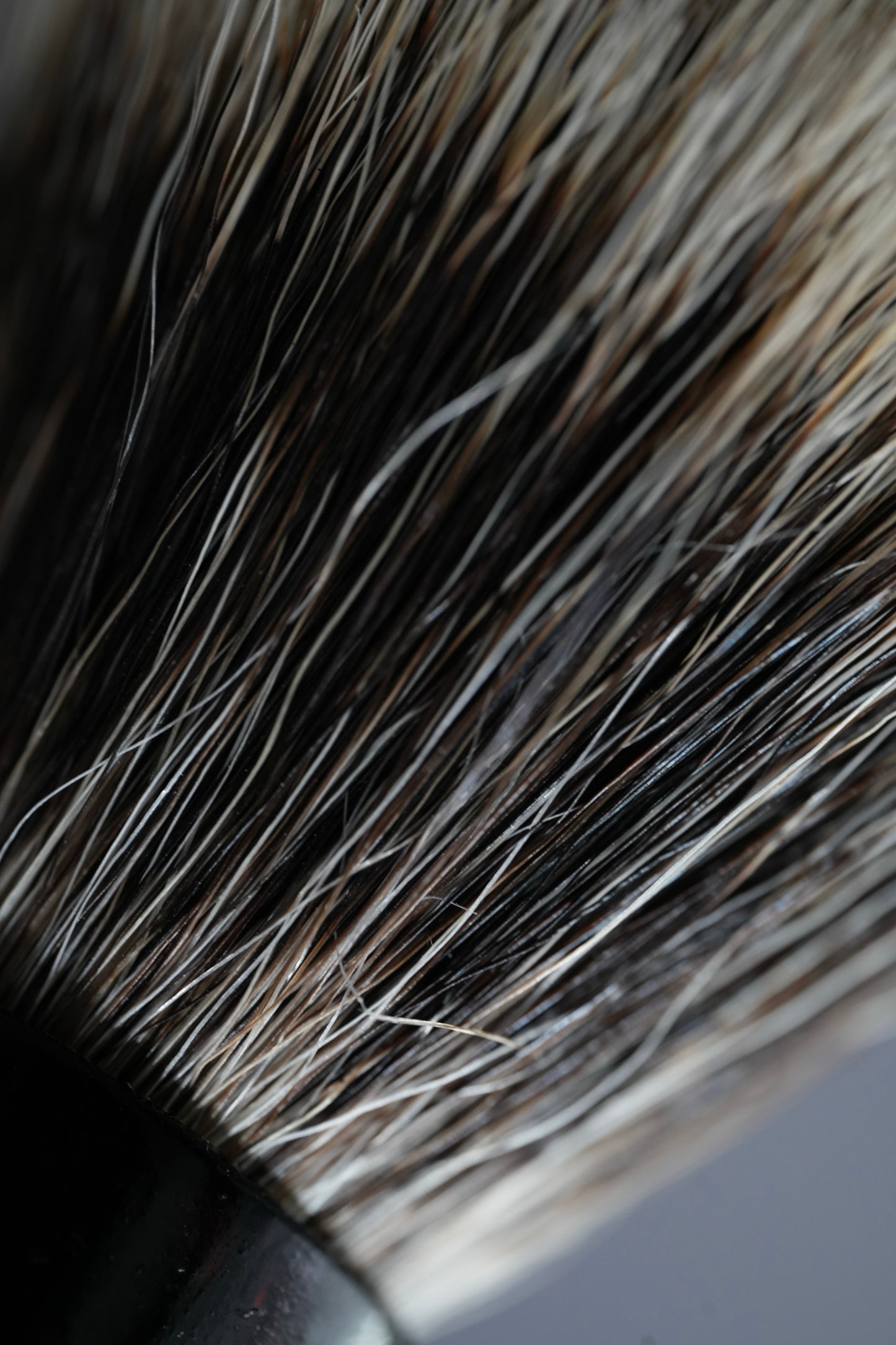 Urushi Shaving Brush "Burning Night" with Cherry Wood Handle & Manchurian Badger Bristles - Paulownia Box