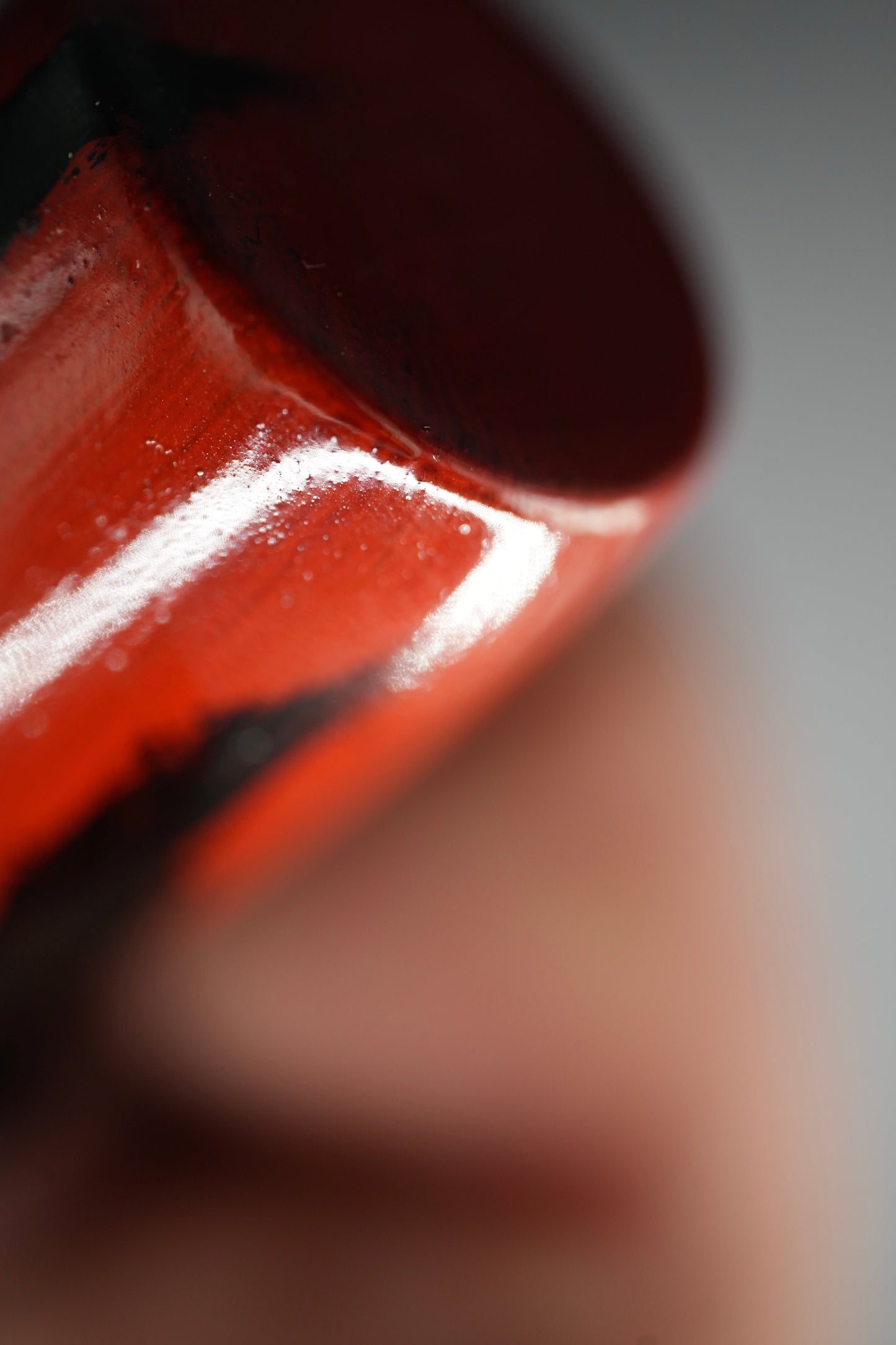 Urushi Shaving Brush "Burning Night" with Cherry Wood Handle & Manchurian Badger Bristles - Paulownia Box