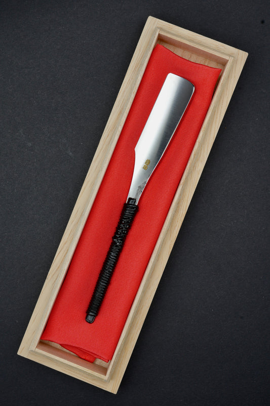 Inoue Tosuke・ 井上藤助・ rasoir droit japonais vintage ・ Kamisori avec boîte Paulownia - NOS