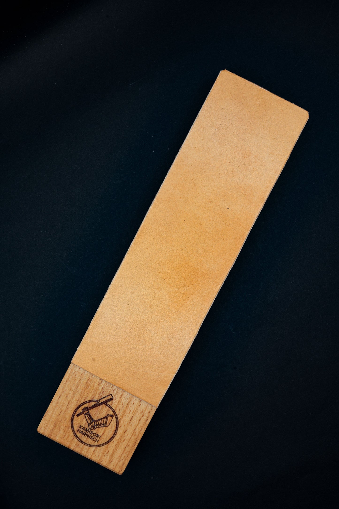 Handcrafted Leather Strop for sharpening Straight Razors and Knives.