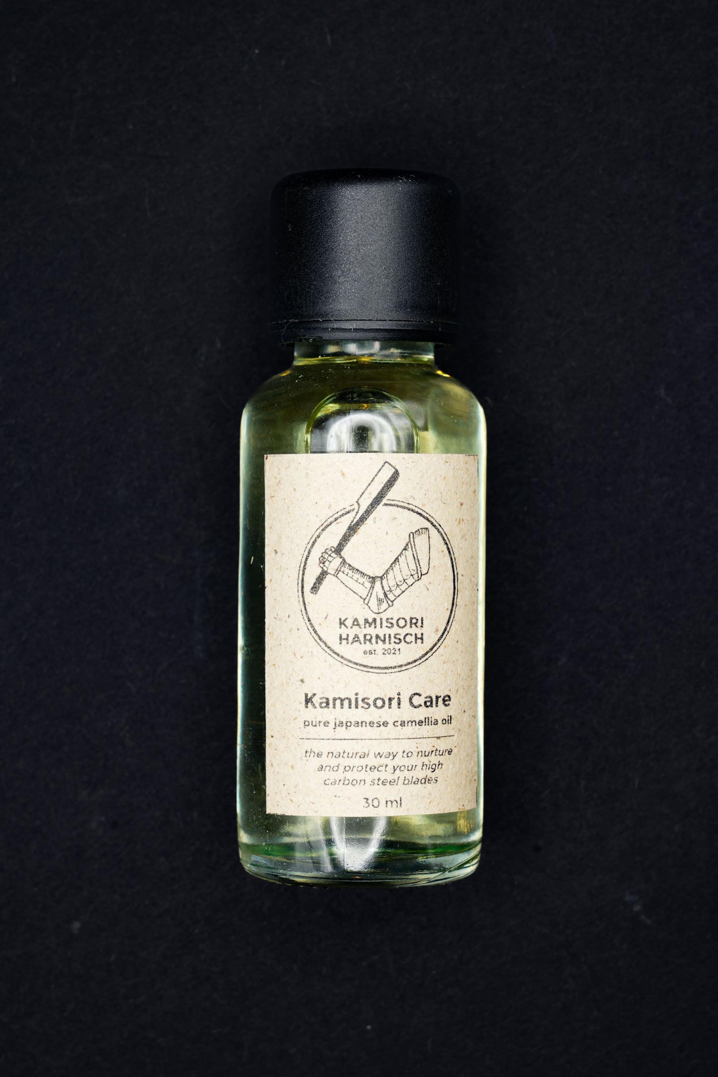 Reines japanisches Kamelienöl – bester Rostschutz für Rasierer und Messer – 30 ml