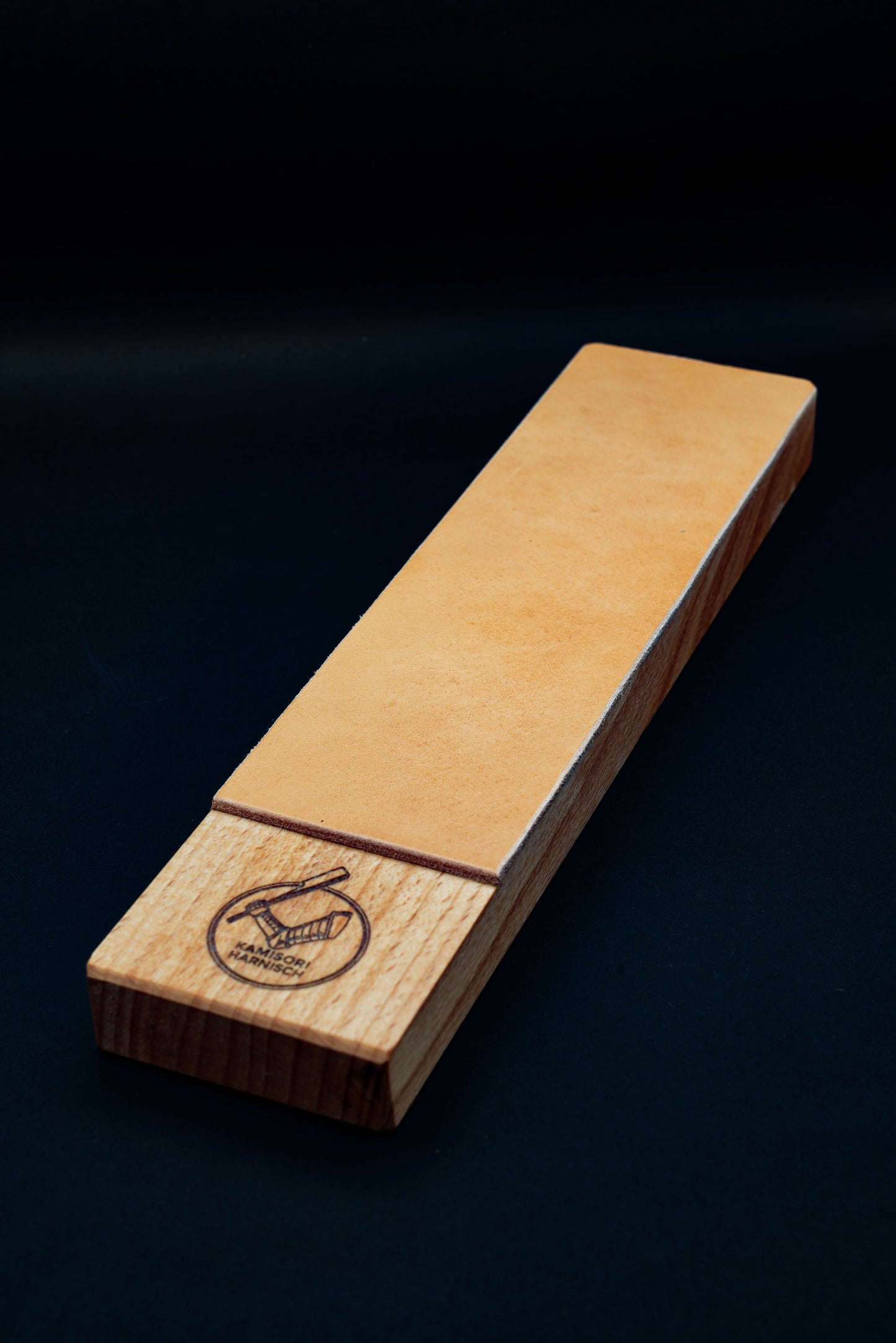 Handcrafted Leather Strop for sharpening Straight Razors and Knives.