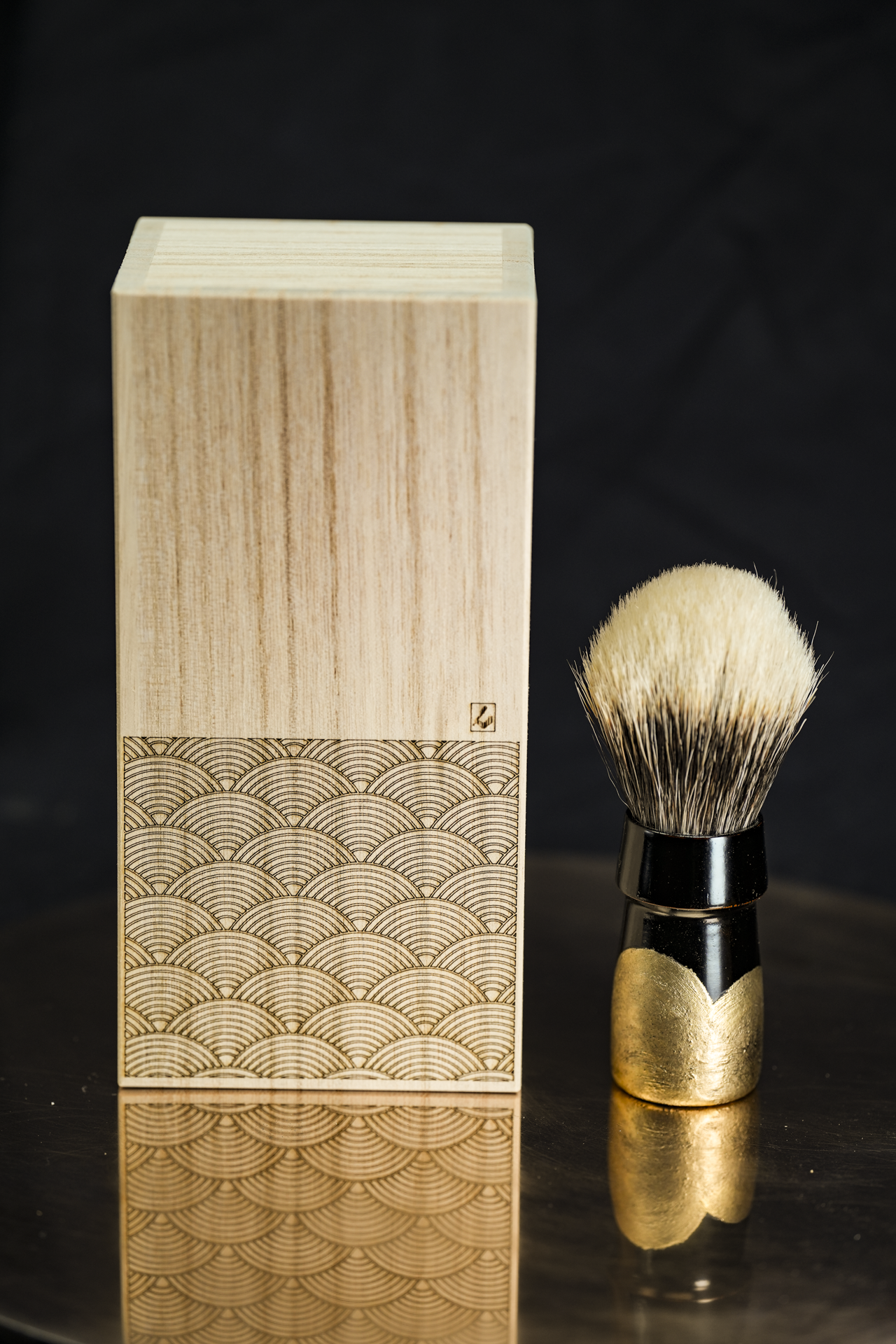 Blaireau Urushi « Nuages d'or »