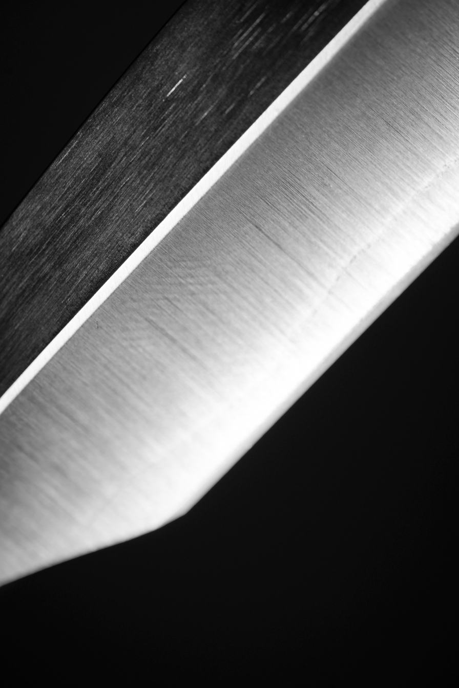 Hanishu 刃主 ・ Kamisori en acier blanc ・ Fabriqué à Kyōto
