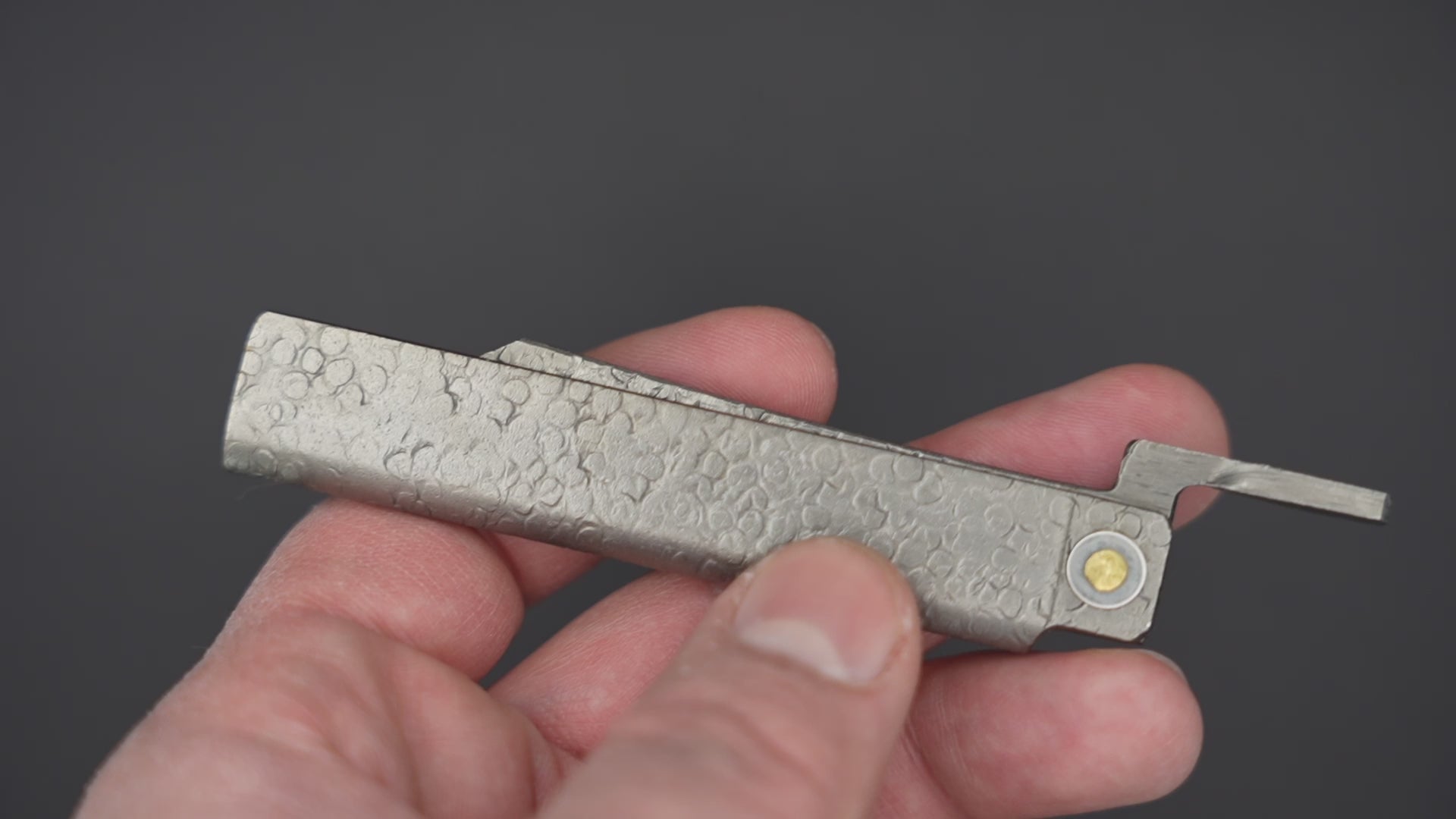 tomitomiページ Tomita Hammer-tone Japanese Folding Knife - Higonokami