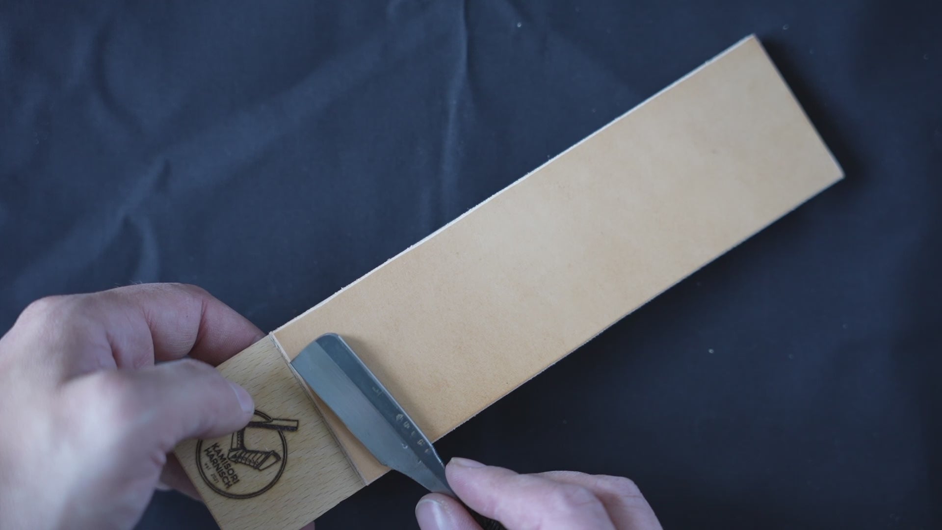 Handcrafted Leather Strop for sharpening Straight Razors and